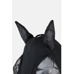 Máscara anti-moscas Horze elástica de enfiar Preto