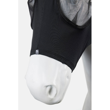 Máscara anti-moscas Horze elástica de enfiar Preto