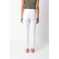 Calça de equitação com reforços Grip Horze Grand Prix Pro feminina Marrom cinza ferro Castanho