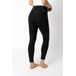 Calça de equitação com reforços Grip Horze Grand Prix Pro feminina Preto