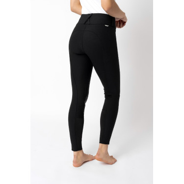 Calça de equitação com reforços Grip Horze Grand Prix Pro feminina Preto