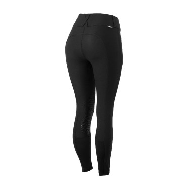 Calça de equitação com reforços Grip Horze Grand Prix Pro feminina Preto