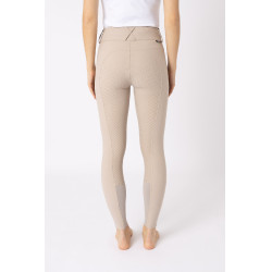 Calça de equitação com grip integral Horze Grand Prix Pro feminino Toupeira simples Bege Calça de equitação com grip integral Horze Grand Prix Pro feminino Toupeira simples Bege