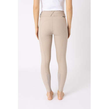 Calça de equitação com grip integral Horze Grand Prix Pro feminino Toupeira simples Bege Calça de equitação com grip integral Horze Grand Prix Pro feminino Toupeira simples Bege