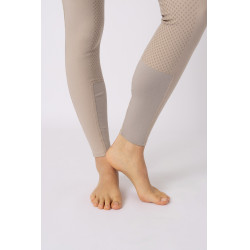 Calça de equitação com grip integral Horze Grand Prix Pro feminino Toupeira simples Bege Calça de equitação com grip integral Horze Grand Prix Pro feminino Toupeira simples Bege