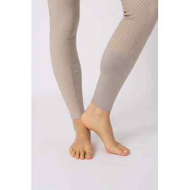 Calça de equitação com grip integral Horze Grand Prix Pro feminino Toupeira simples Bege Calça de equitação com grip integral Horze Grand Prix Pro feminino Toupeira simples Bege