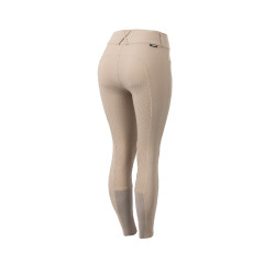 Calça de equitação com grip integral Horze Grand Prix Pro feminino Toupeira simples Bege Calça de equitação com grip integral Horze Grand Prix Pro feminino Toupeira simples Bege