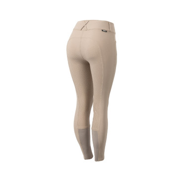 Calça de equitação com grip integral Horze Grand Prix Pro feminino Toupeira simples Bege Calça de equitação com grip integral Horze Grand Prix Pro feminino Toupeira simples Bege