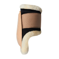 Protetor de boleto Caliber Horze com lã Castanho biscoito