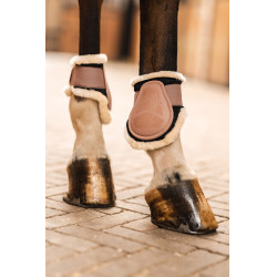 Protetor de boleto Caliber Horze com lã Castanho biscoito