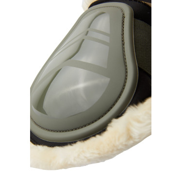 Protetor de boleto Caliber Horze com lã Verde cáqui escaravelho