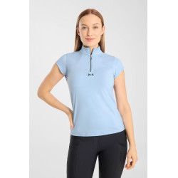 Camiseta de treino B Vertigo Joelle de manga curta para mulher Azul cerúleo Camiseta de treino B Vertigo Joelle de manga curta para mulher Azul cerúleo