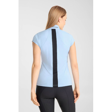 Camiseta de treino B Vertigo Joelle de manga curta para mulher Azul cerúleo Camiseta de treino B Vertigo Joelle de manga curta para mulher Azul cerúleo