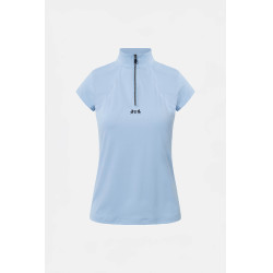 Camiseta de treino B Vertigo Joelle de manga curta para mulher Azul cerúleo Camiseta de treino B Vertigo Joelle de manga curta para mulher Azul cerúleo