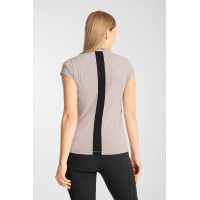 Camiseta de treino B Vertigo Joelle de manga curta para mulher Inscrutável Bege