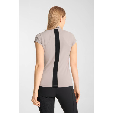 Camiseta de treino B Vertigo Joelle de manga curta para mulher Inscrutável Bege