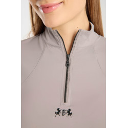 Camiseta de treino B Vertigo Joelle de manga curta para mulher Inscrutável Bege