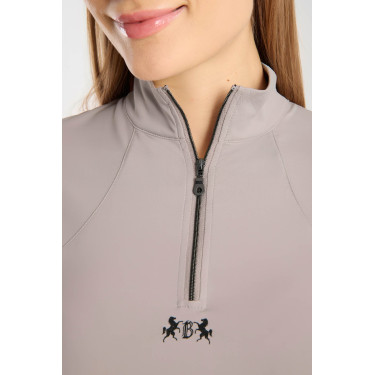 Camiseta de treino B Vertigo Joelle de manga curta para mulher Inscrutável Bege