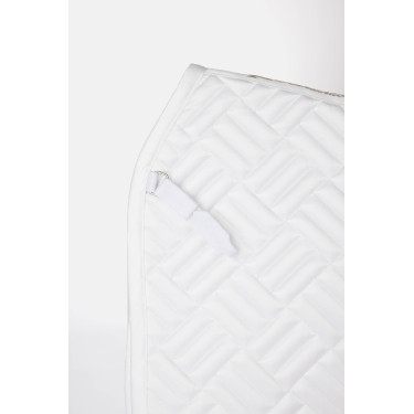 Manta de dressage Horze Aachen Branco / azul turquesa Manta de dressage Horze Aachen Branco / azul turquesa