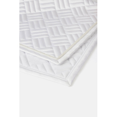 Manta de dressage Horze Aachen Branco / azul turquesa Manta de dressage Horze Aachen Branco / azul turquesa