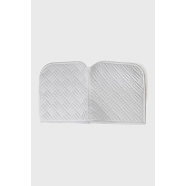 Manta de dressage Horze Aachen Branco / azul turquesa Manta de dressage Horze Aachen Branco / azul turquesa