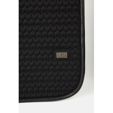 Tapete de sela em veludo B Vertigo Velvet Beleza negra Preto