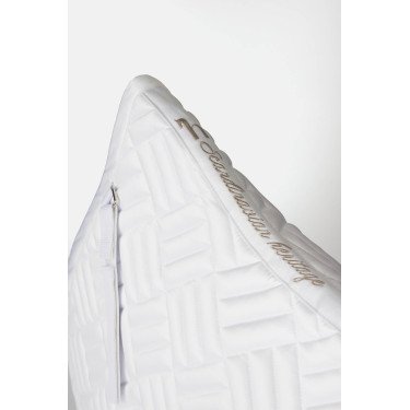 Manta de sela mista Horze Aachen Branco / azul turquesa