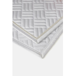 Manta de sela mista Horze Aachen Branco / azul turquesa