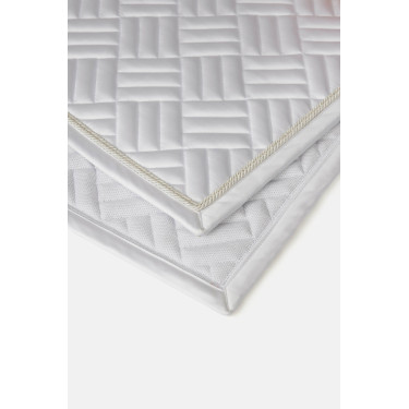 Manta de sela mista Horze Aachen Branco / azul turquesa