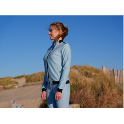 Sweat técnico Le Sabotier Lucette feminino Azul glaciar