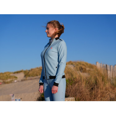 Sweat técnico Le Sabotier Lucette feminino Azul glaciar