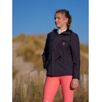 Parka técnica repelente à água Le Sabotier Huguette feminina Tinta Preto