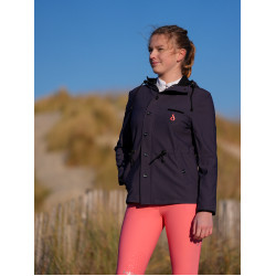 Parka técnica repelente à água Le Sabotier Huguette feminina Tinta Preto