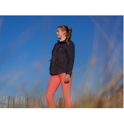 Parka técnica repelente à água Le Sabotier Huguette feminina Tinta Preto