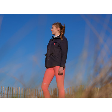 Parka técnica repelente à água Le Sabotier Huguette feminina Tinta Preto
