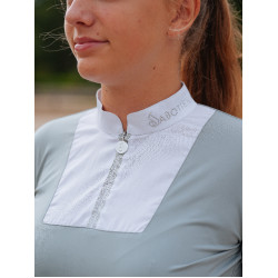 Polo de mangas compridas Le Sabotier Ysance feminino Cinzento