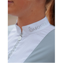 Polo de mangas compridas Le Sabotier Ysance feminino Cinzento