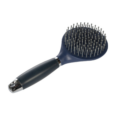 Escova para crina e cauda HKM Gel Azul escuro / preto