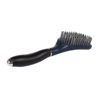 Escova para crina e cauda HKM Soft Azul escuro / preto