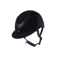 Capacete HKM Alarion Brilhante Preto / preto