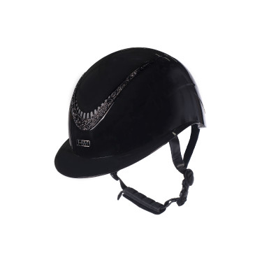 Capacete HKM Alarion Brilhante Preto / preto
