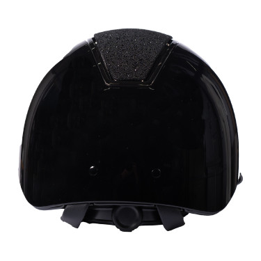 Capacete HKM Lady Shield brilhante Preto / prateado
