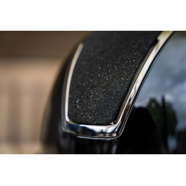 Capacete HKM Lady Shield brilhante Preto / prateado