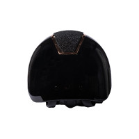 Capacete HKM Lady Shield brilhante Preto / prateado