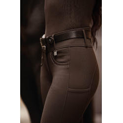 Cinto de couro Lauria Garrelli Arezzo Castanho escuro