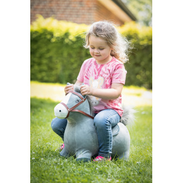 Cavalo saltador HKM infantil Cinzento
