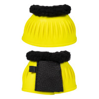 Guizos de borracha HKM Atlanta Neon com pelo Amarelo fluorescente