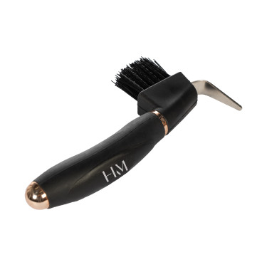 Cureta para casco HKM Soft Preto / dourado rosé