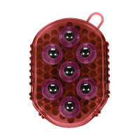 Luva de massagem HKM Flip Bordô / cinza Bord&amp;amp;amp;ocirc;