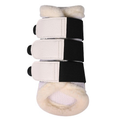 Guêtres HKM Comfort Premium Mesh com pelo Branco Guêtres HKM Comfort Premium Mesh com pelo Branco